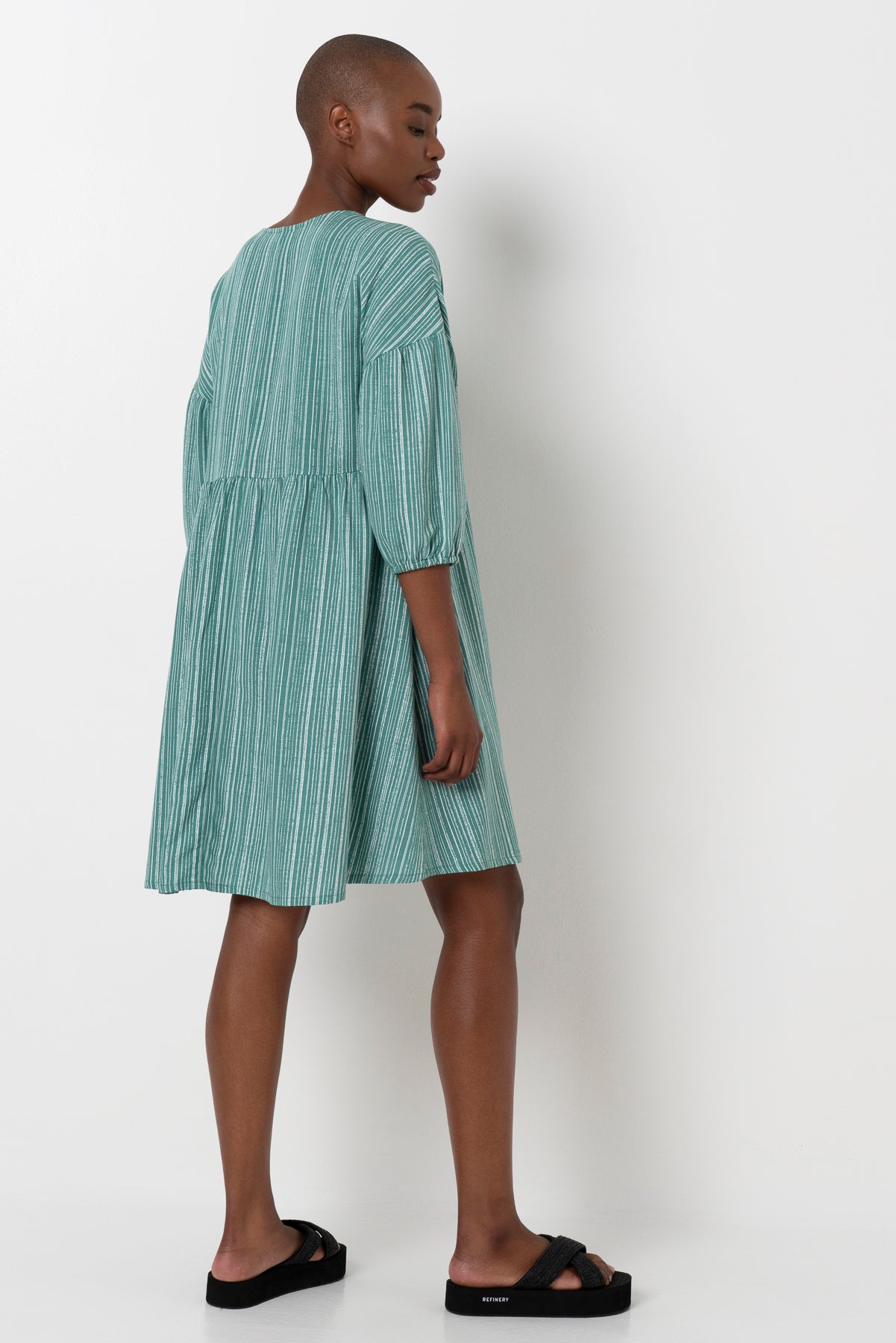 Bubble Relaxed Dress _ 165760 _ Green
