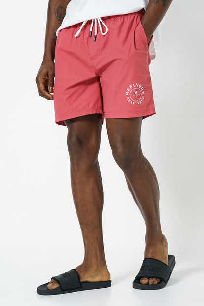 Statement Pool Shorts _ 164507 _ Red