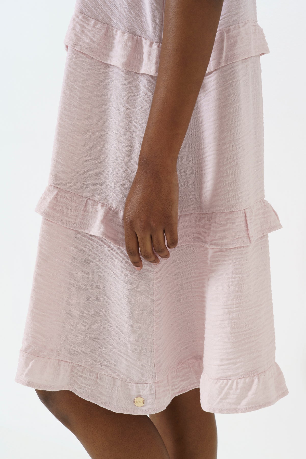 Relaxed Tiered Dress _ 165759 _ Pale Pink