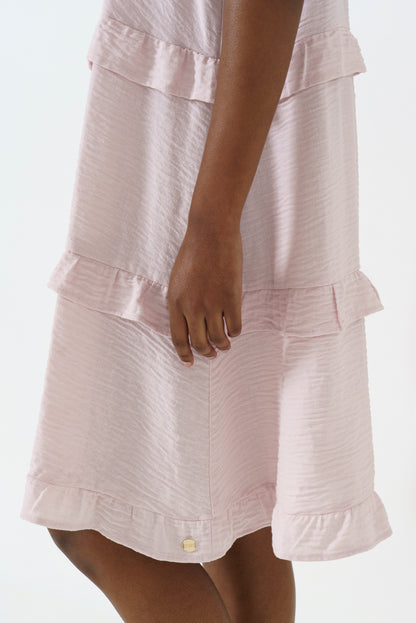 Relaxed Tiered Dress _ 165759 _ Pale Pink