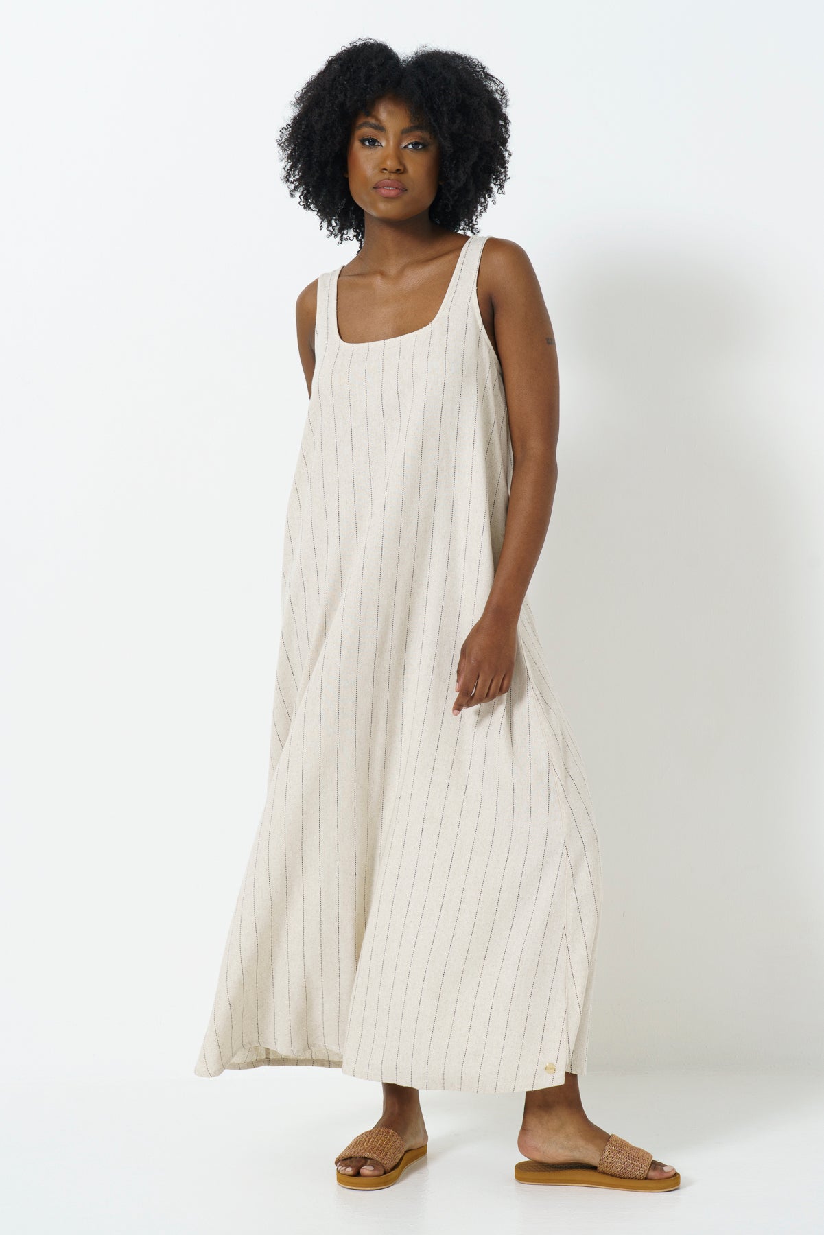 A-Line Dress _ 165776 _ Natural