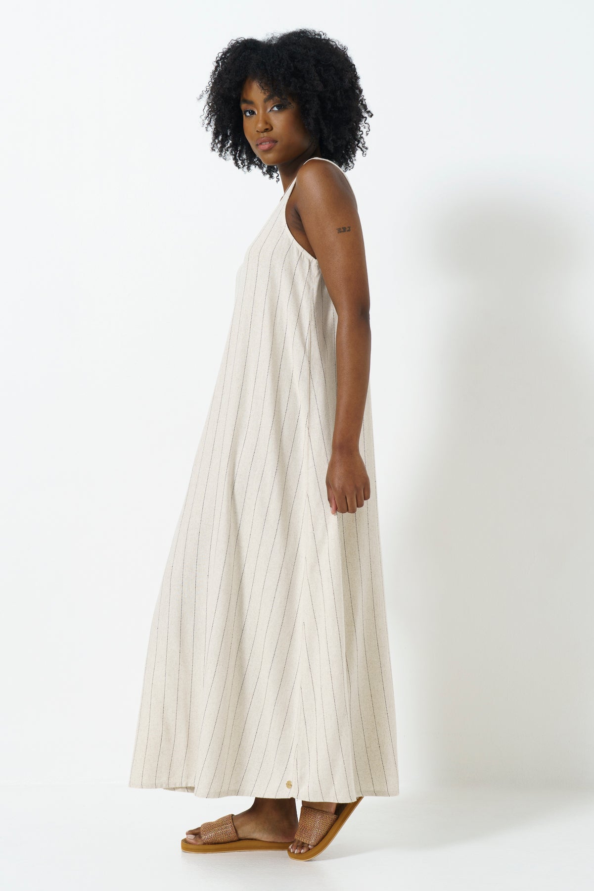 A-Line Dress _ 165776 _ Natural
