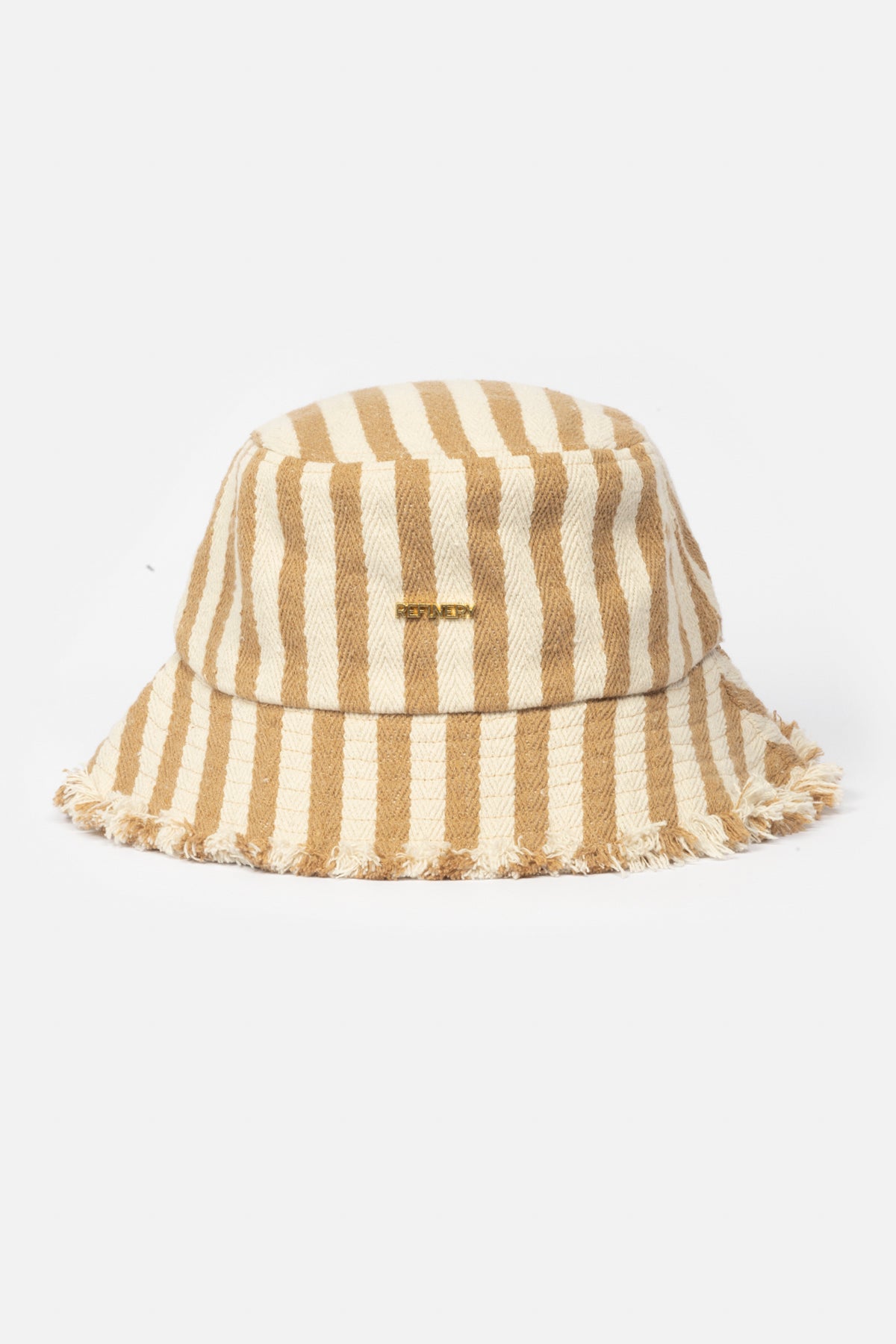 Stripe Bucket Hat _ 164928 _ Natural
