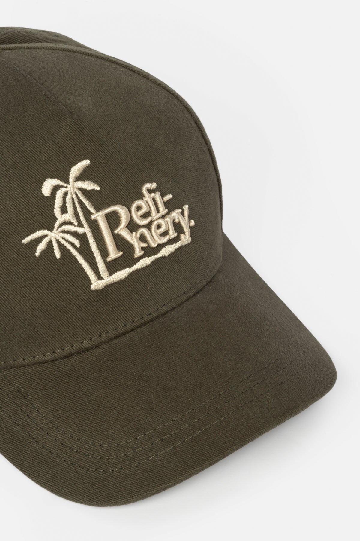 Palm Print Embroidery Cap _ 164942 _ Green