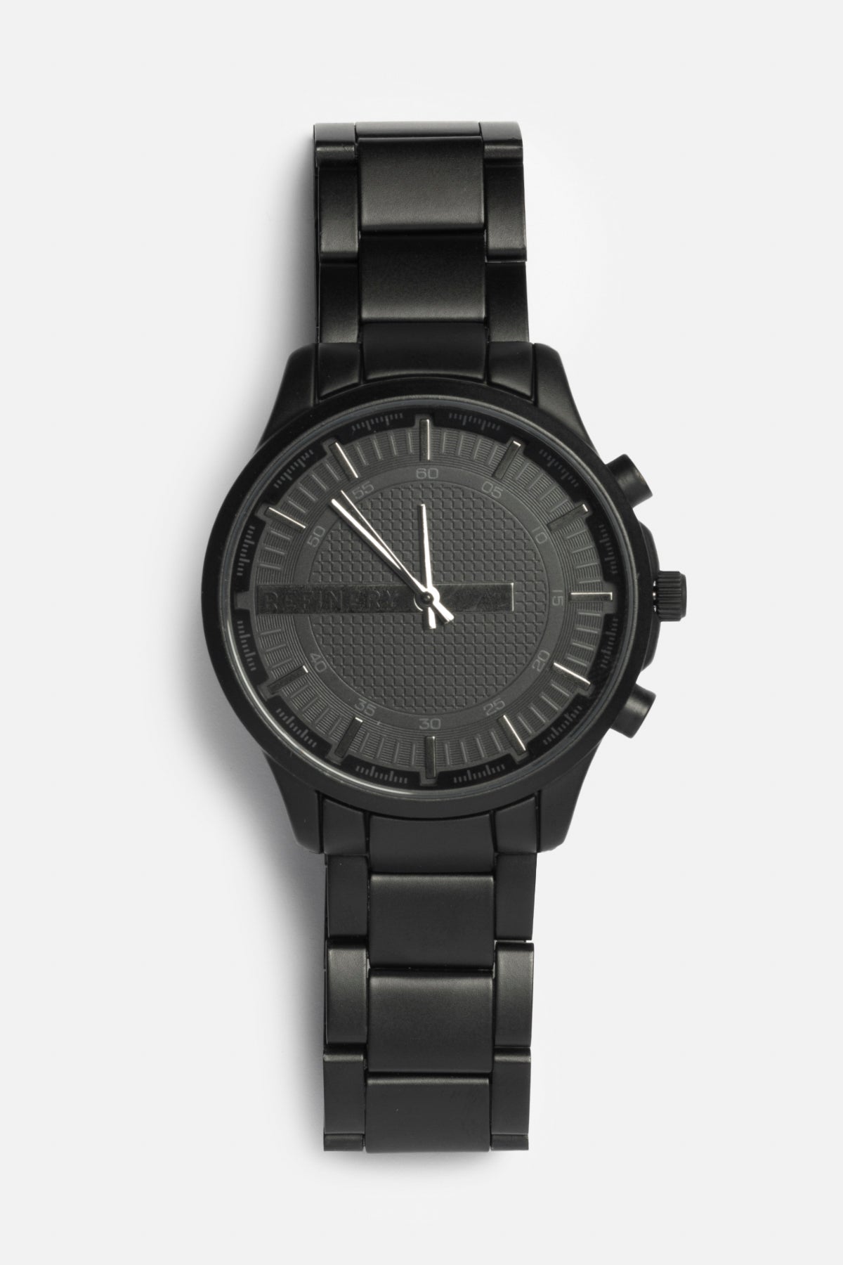 Chunky Metal Watch _ 165555 _ Black