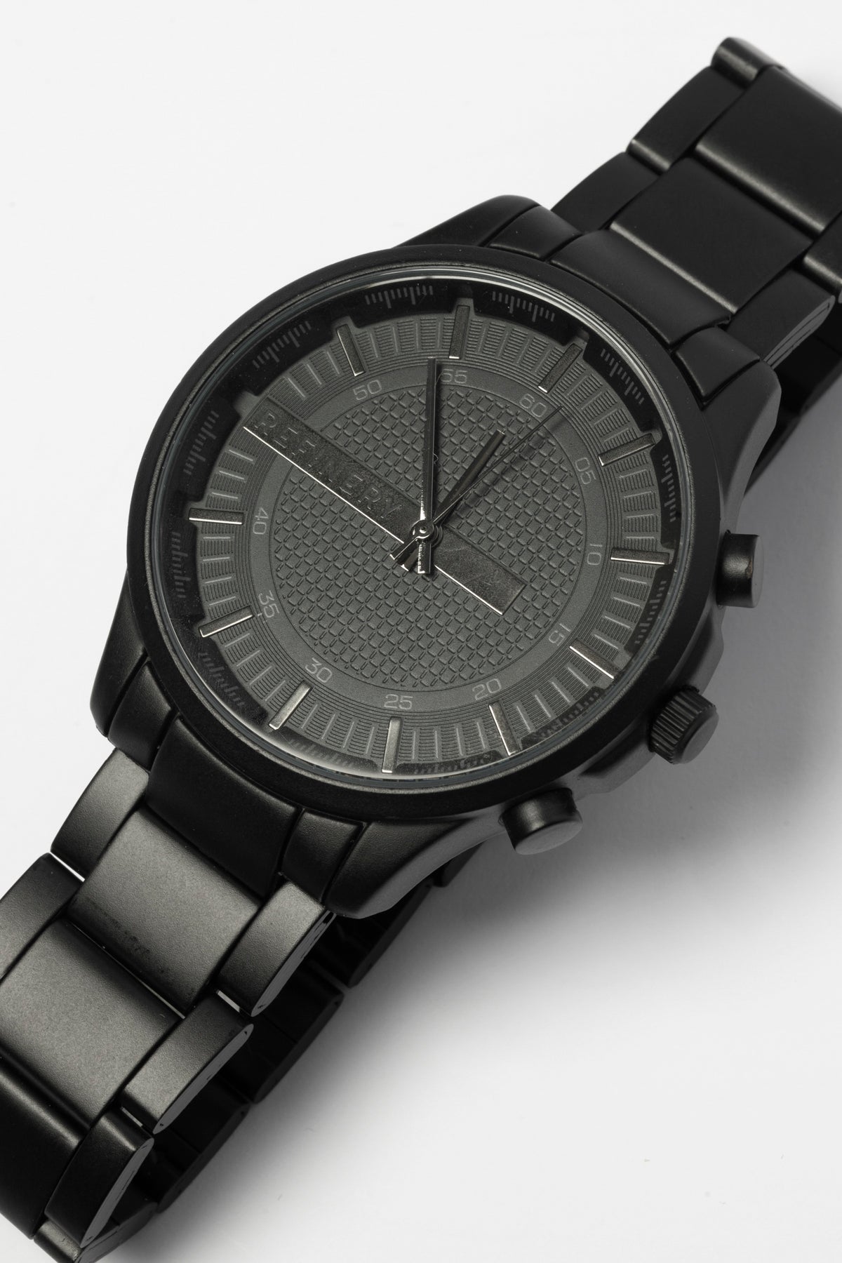 Chunky Metal Watch _ 165555 _ Black