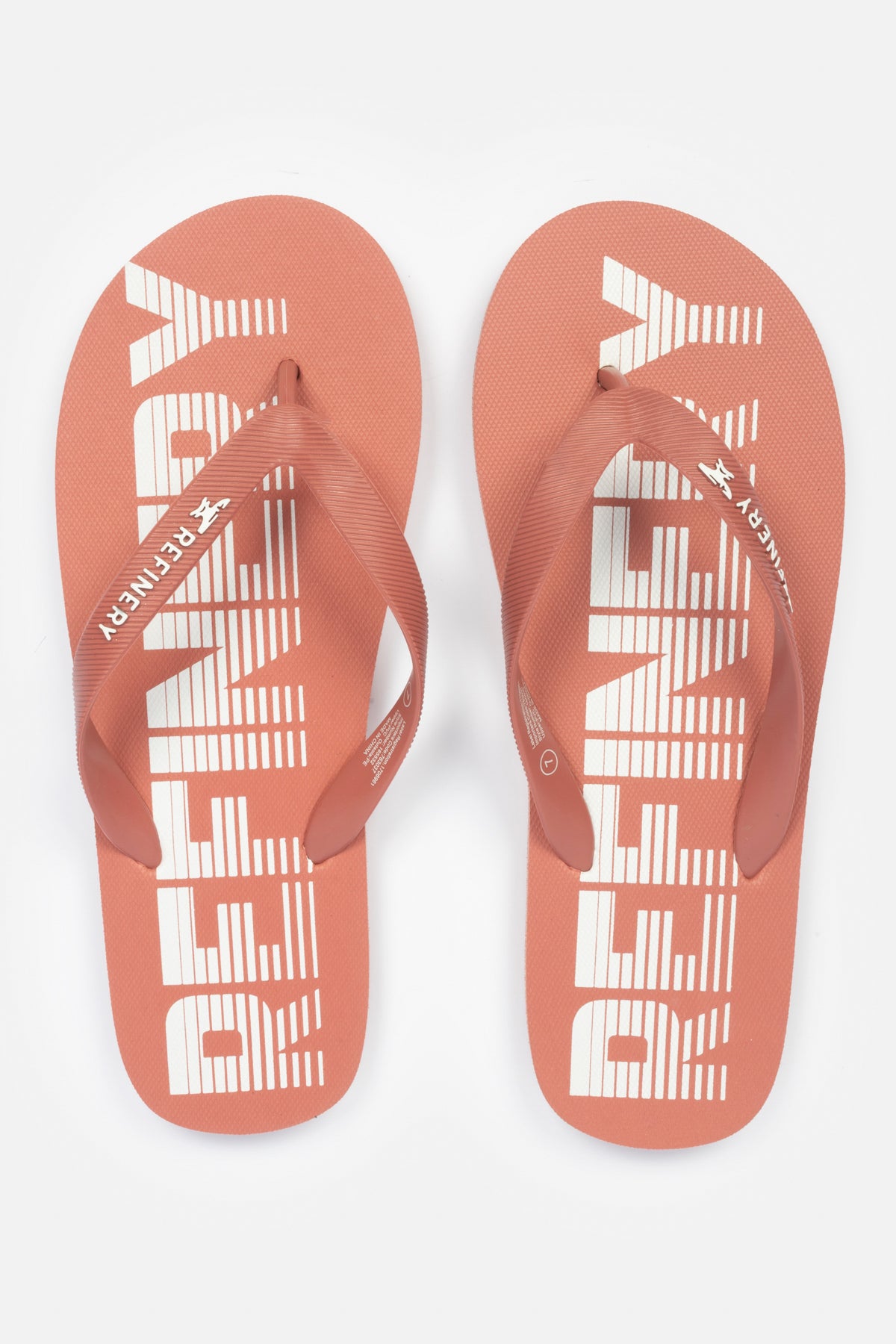 Stripe Print Flip Flop _ 165532 _ Red