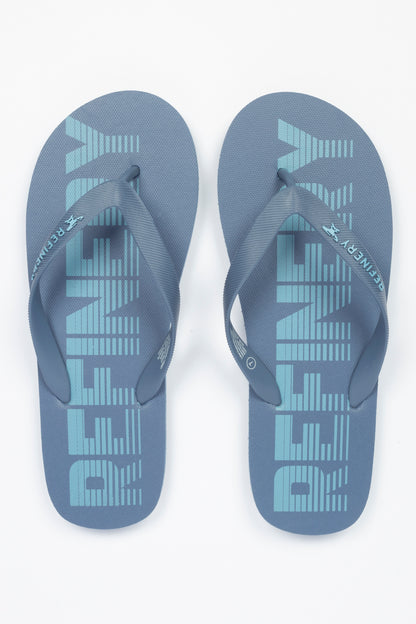 Branded Flip Flop _ 160970 _ Blue