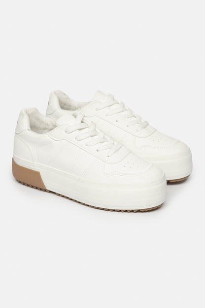 Platform Court Sneaker _ 160985 _ White