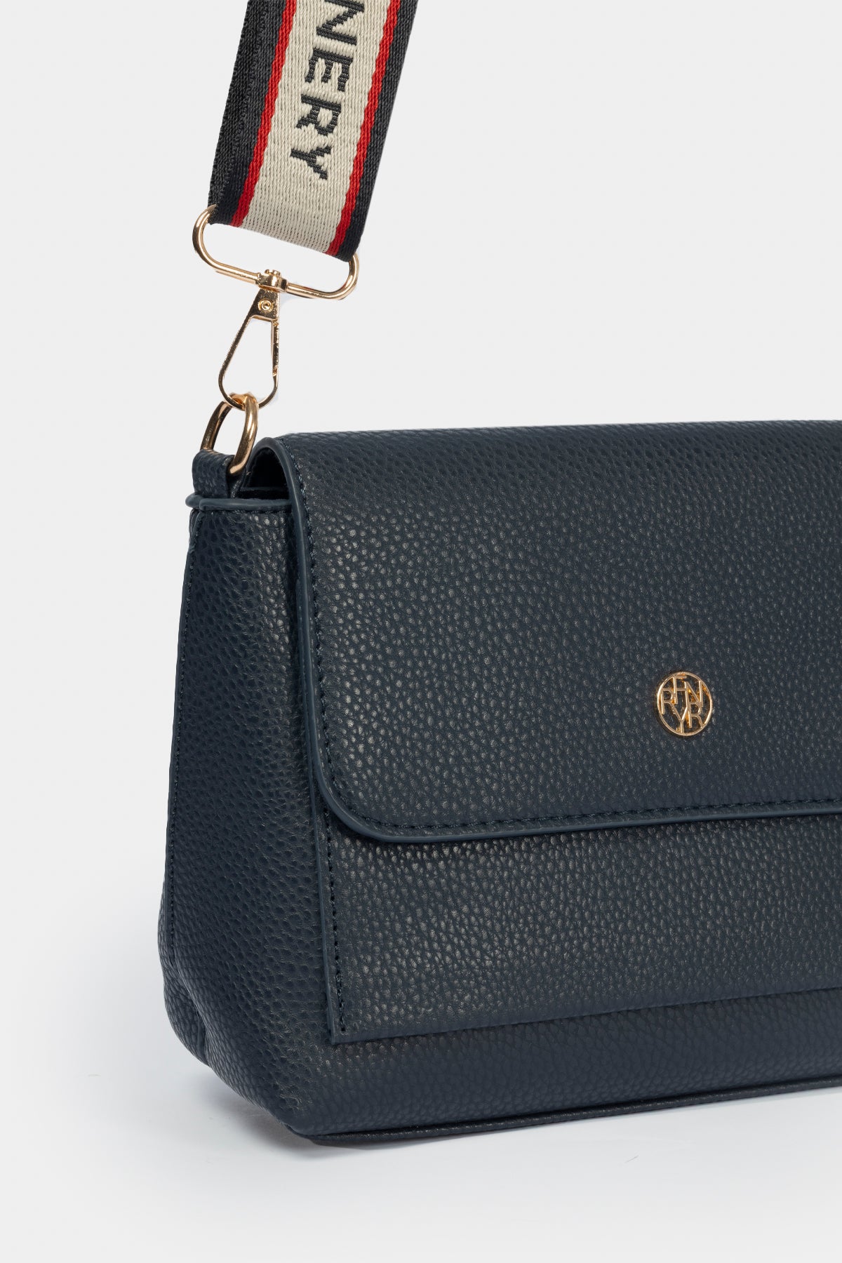 Saffianno Fold Over Handbag _ 165316 _ Navy