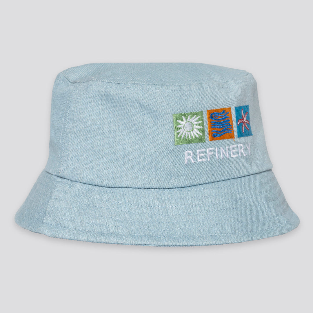 Boys Bucket Hat _ 165850 _ Blue Denim