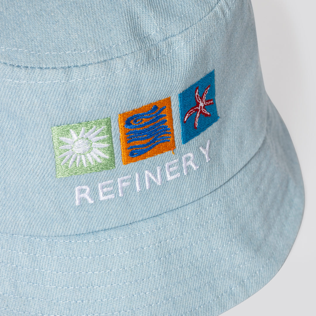 Boys Bucket Hat _ 165850 _ Blue Denim