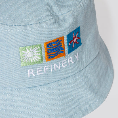 Boys Bucket Hat _ 165850 _ Blue Denim