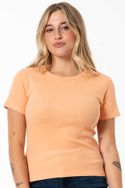 Ribbed T-Shirt _ 141560 _ Orange