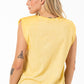 Organic Dye Muscle T-Shirt _ 141583 _ Yellow
