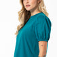 Puff Sleeve T-Shirt _ 141566 _ Green