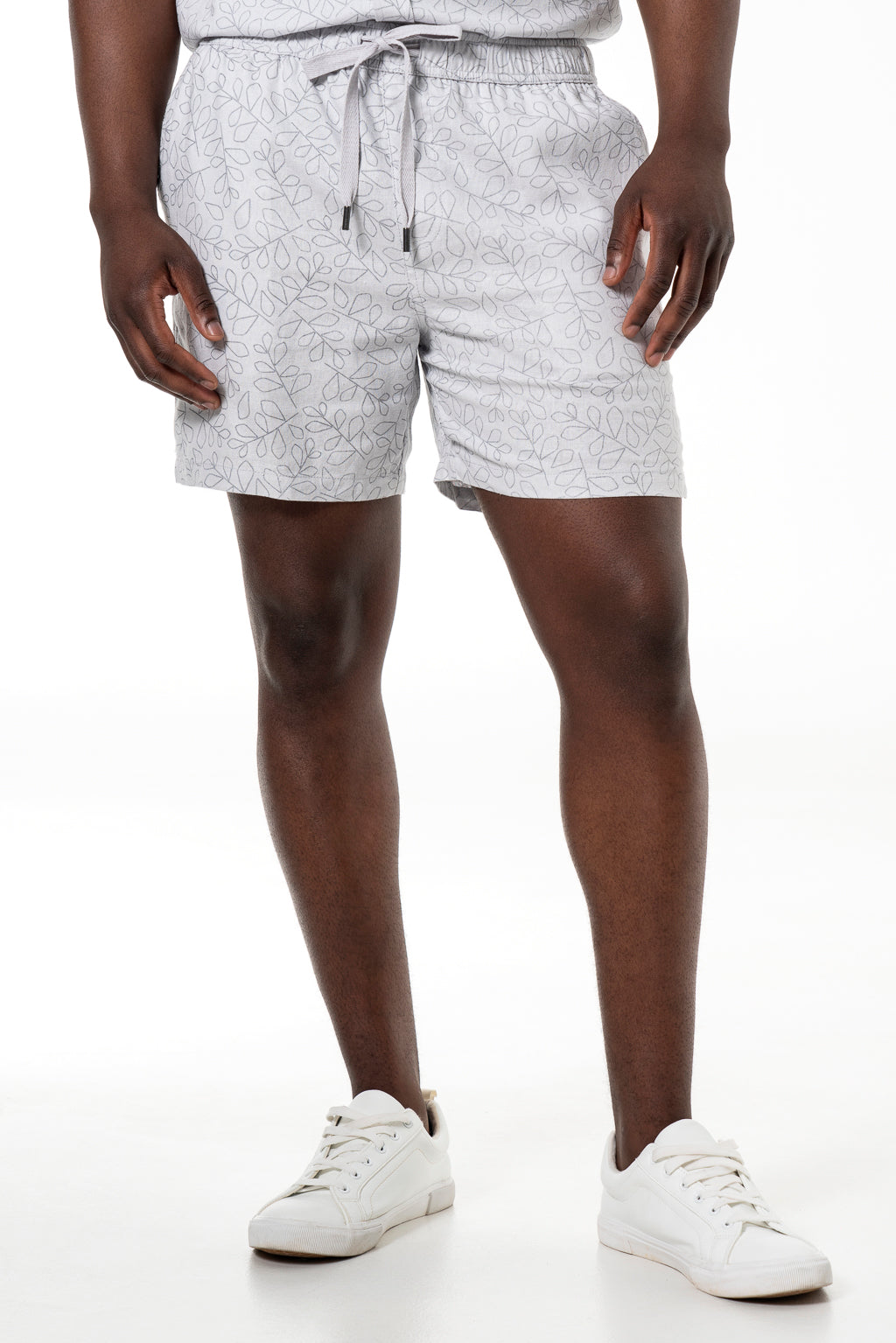 Pull On Shorts _ 140177 _ Light Grey