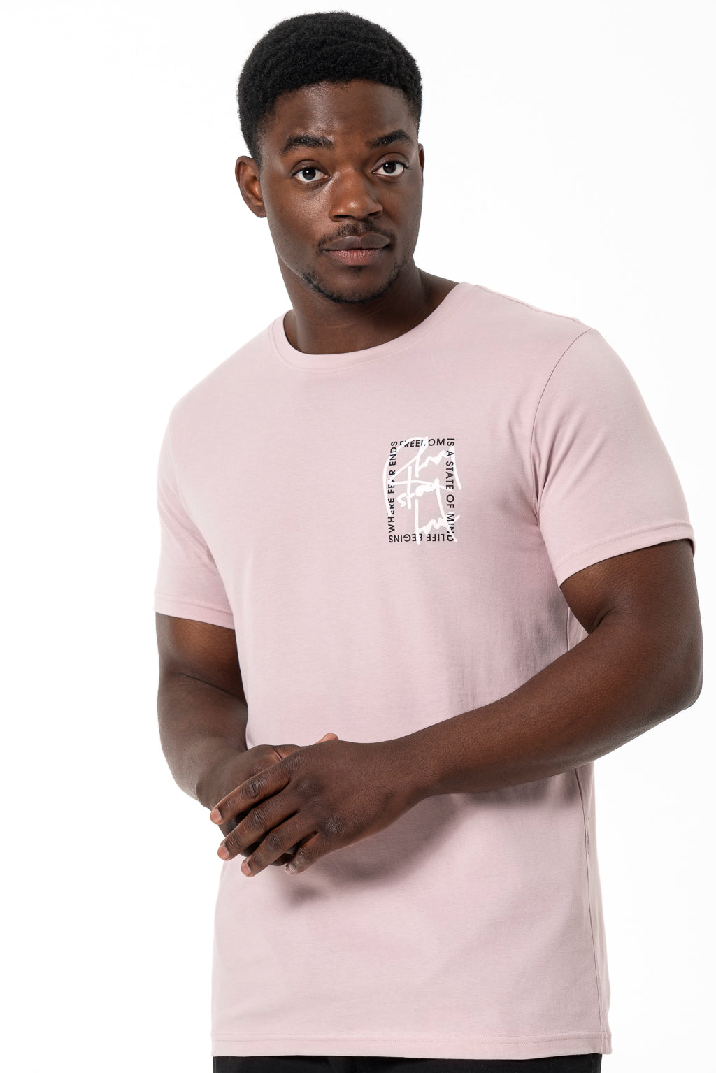 Branded T-Shirt _ 140510 _ Dusty Pink