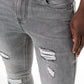 Rf10 Rip And Repair Skinny Denim Jeans _ 140454 _ Grey Wash