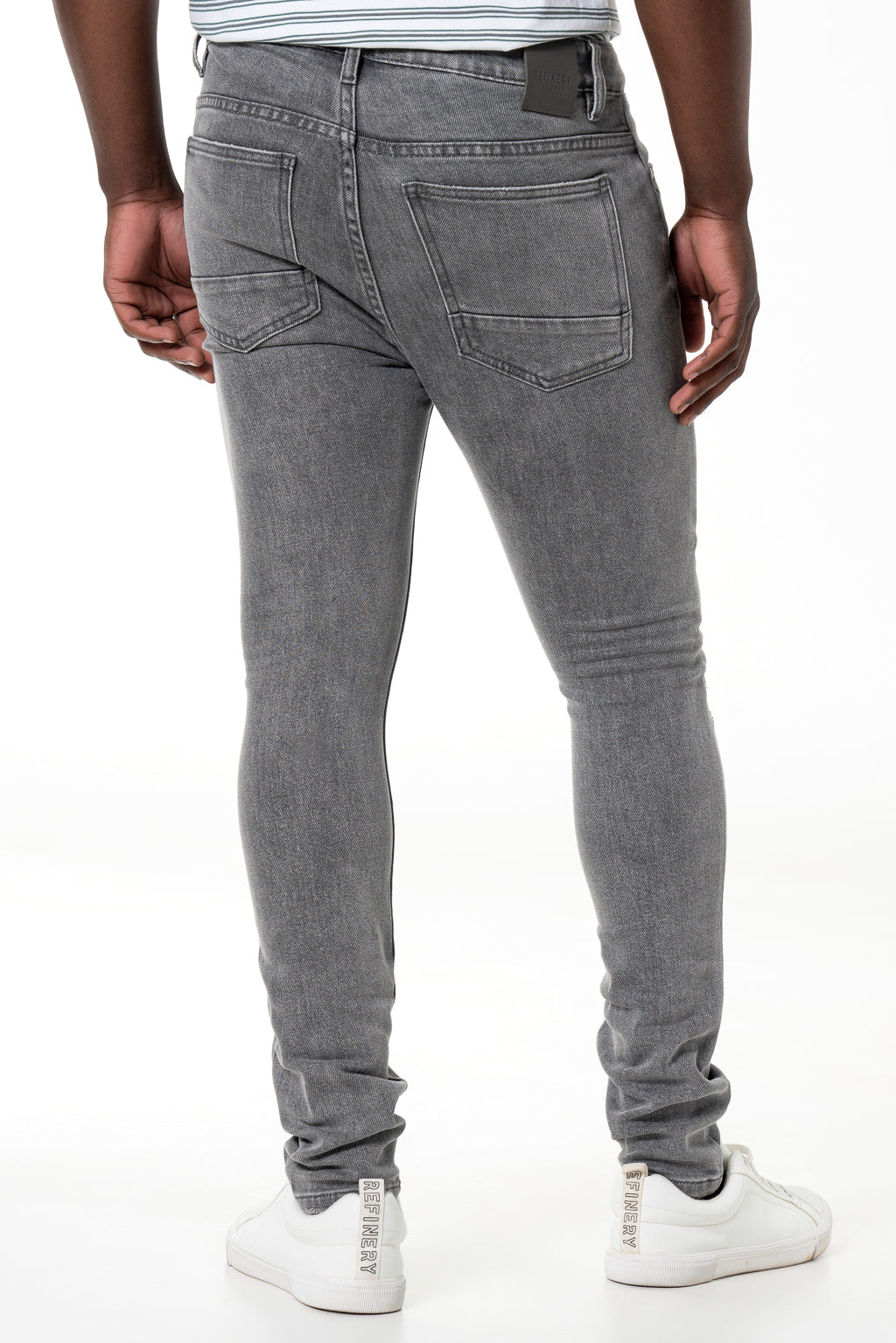 Rf10 Rip And Repair Skinny Denim Jeans _ 140454 _ Grey Wash