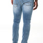 Rf02 Ripped Skinny Denim Jeans _ 140442 _ Mid Wash