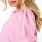 Puff Sleeve T-Shirt Dress _ 141412 _ Pink