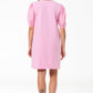 Puff Sleeve T-Shirt Dress _ 141412 _ Pink