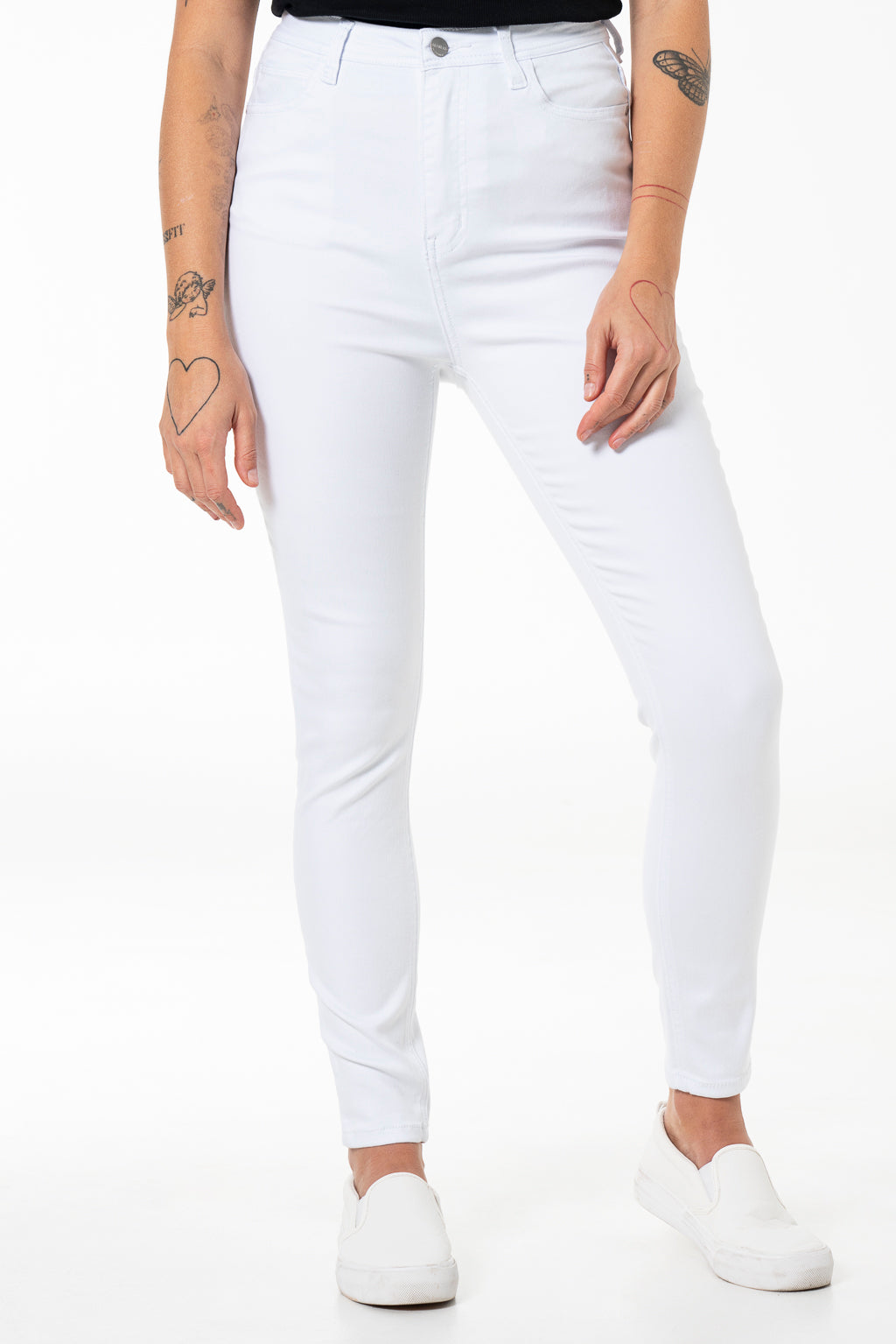 Rf09 Hi-Waisted Skinny Jeans _ 140833 _ White