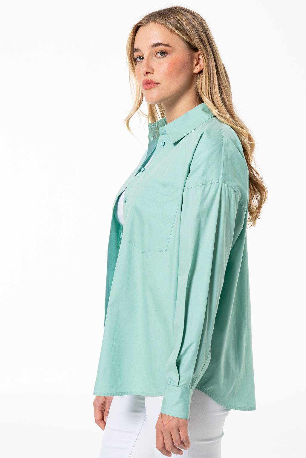 Overshirt _ 141555 _ Green from REFINERY – Refinery