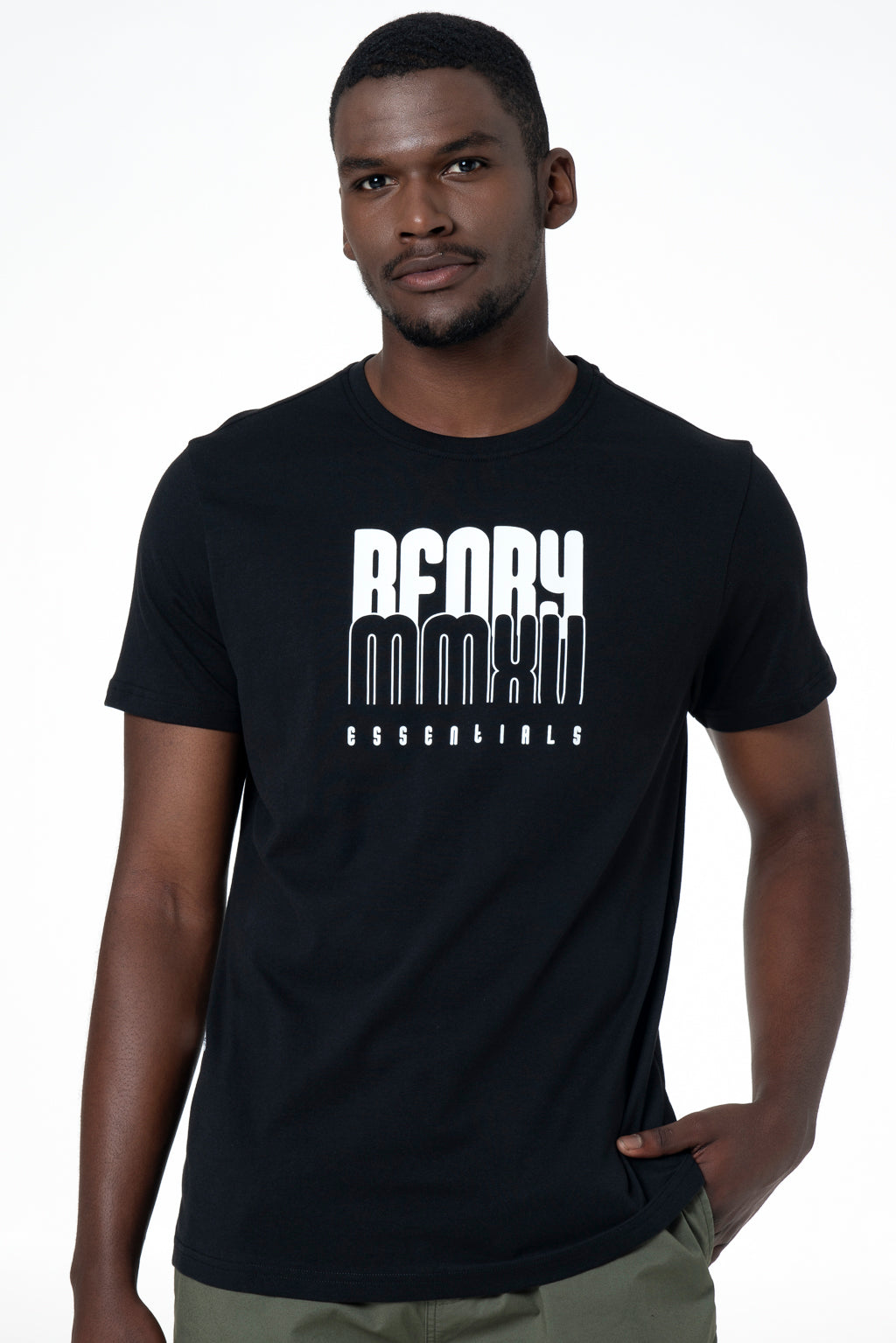 Branded T-Shirt _ 142507 _ Black from REFINERY – Refinery