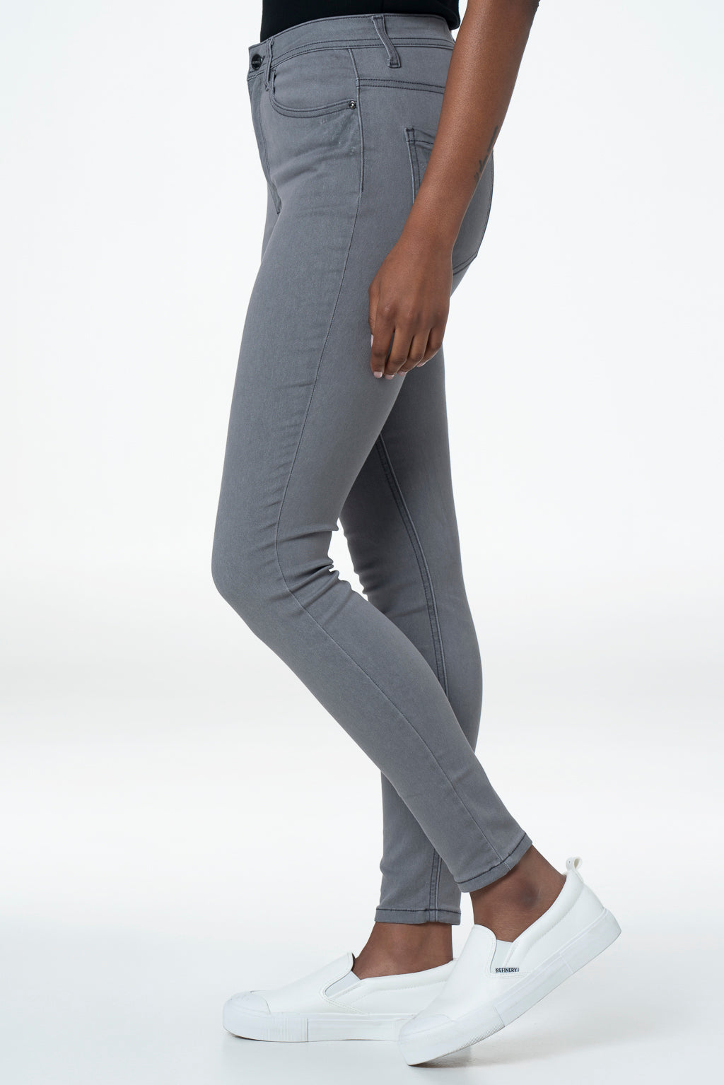 Rf09 Hi-Waisted Skinny Jeans _ 140834 _ Grey Wash