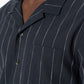 Textured Striped Shirt _ 141636 _ Black