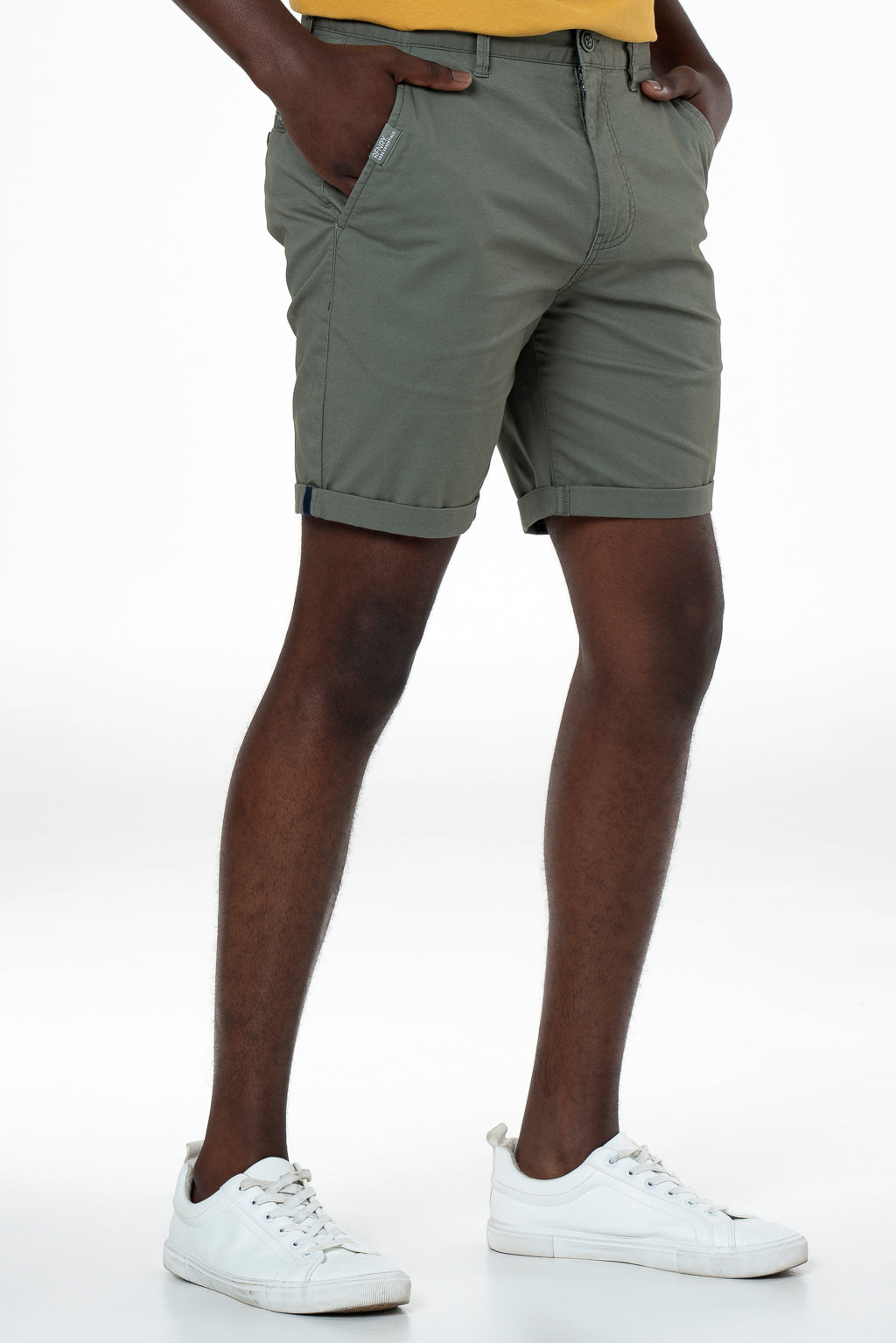 Chino Shorts _ 140165 _ Fatigue