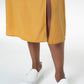 Slit Skirt _ 143387 _ Yellow