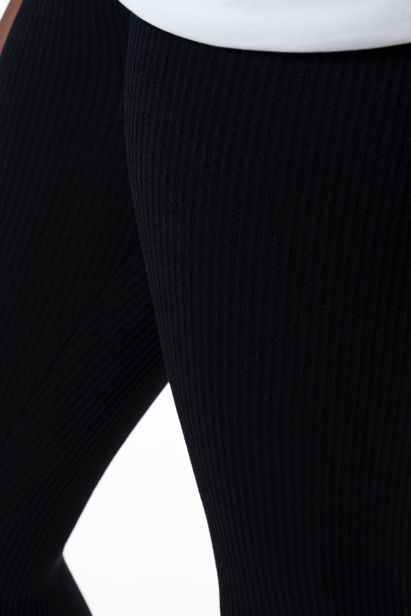 Ribbed Leggings _ 156542 _ Black
