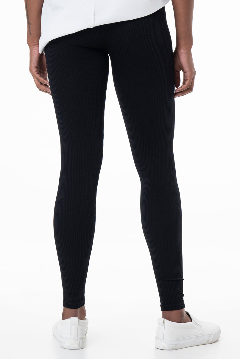 Ribbed Leggings _ 156542 _ Black