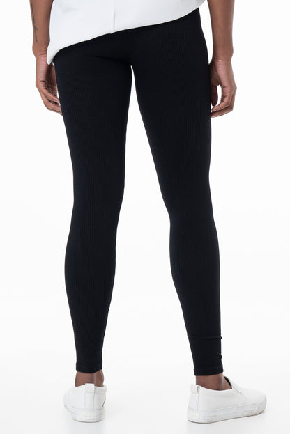 Ribbed Leggings _ 156542 _ Black
