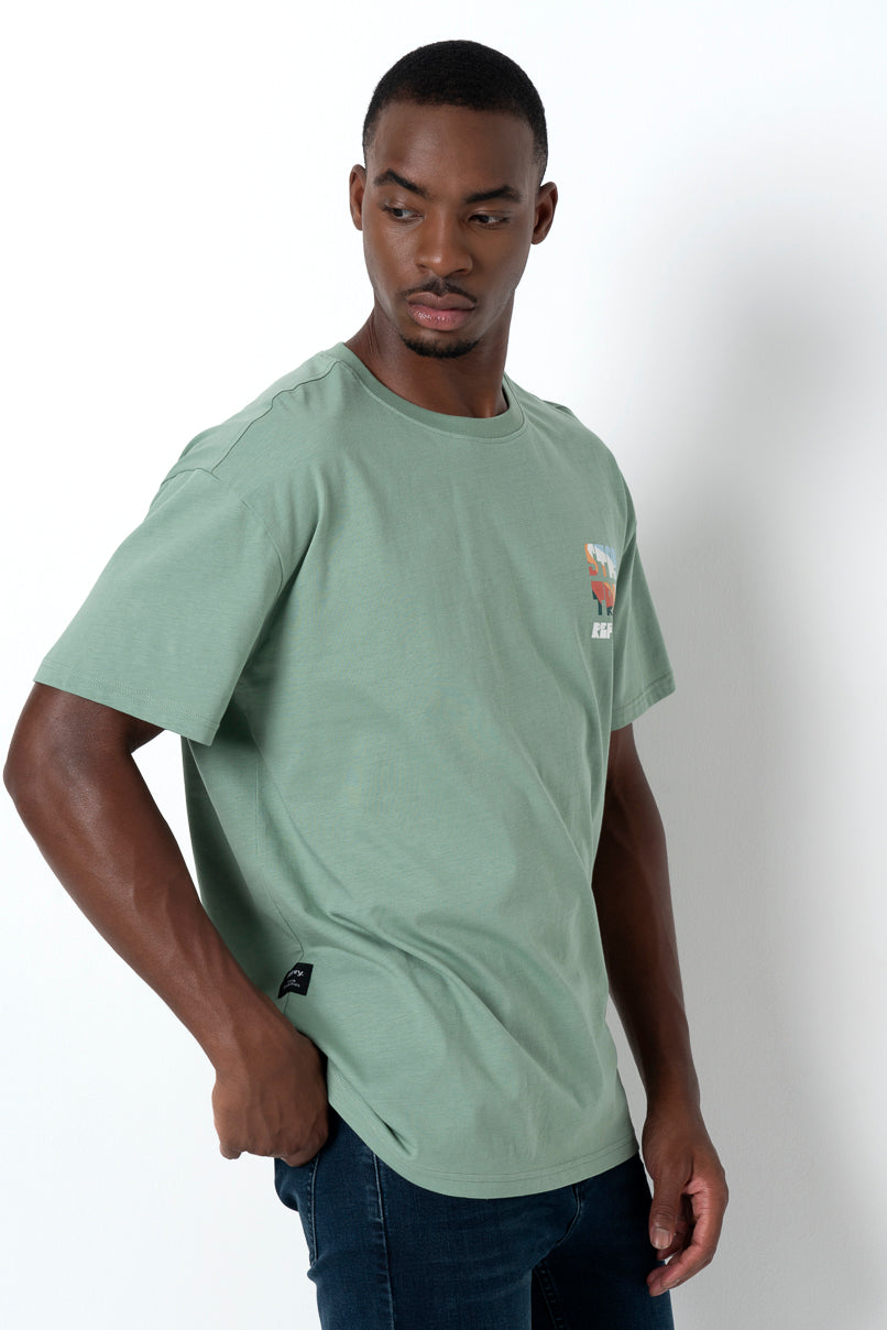 Oversized T-Shirt _ 157587 _ Green