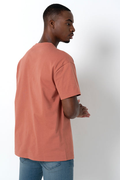 Embroidery T-Shirt _ 158812 _ Rust
