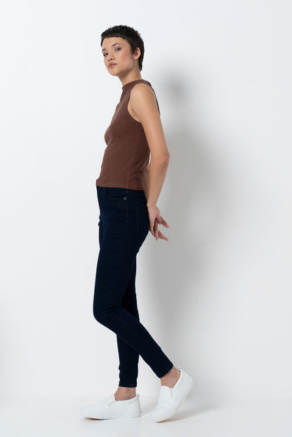 Rf09 Hi Waisted Skinny Jeans _ 157467 _ Dark Wash