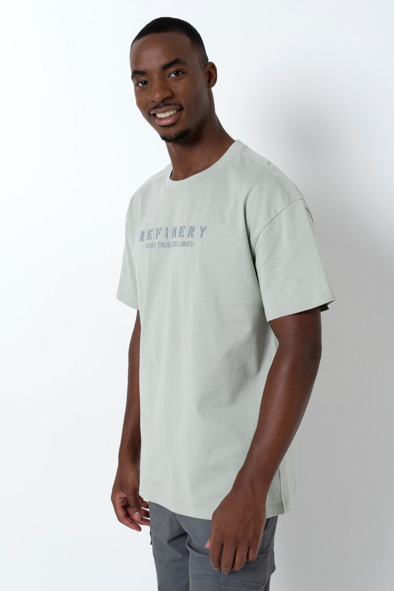 Embroidery T-Shirt _ 158812 _ Mint