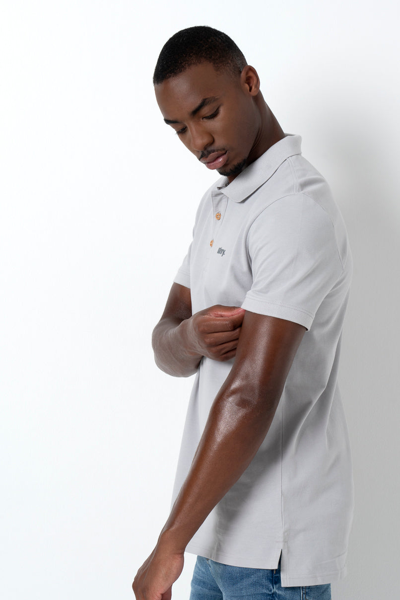 Pique Golfer _ 160838 _ Light Grey