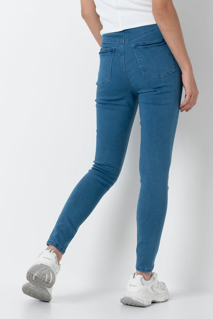 Rf09 Hi Waist Skinny Jean _ 157478 _ Mid Wash