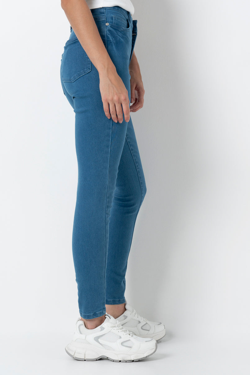 Rf09 Hi Waist Skinny Jean _ 157478 _ Mid Wash