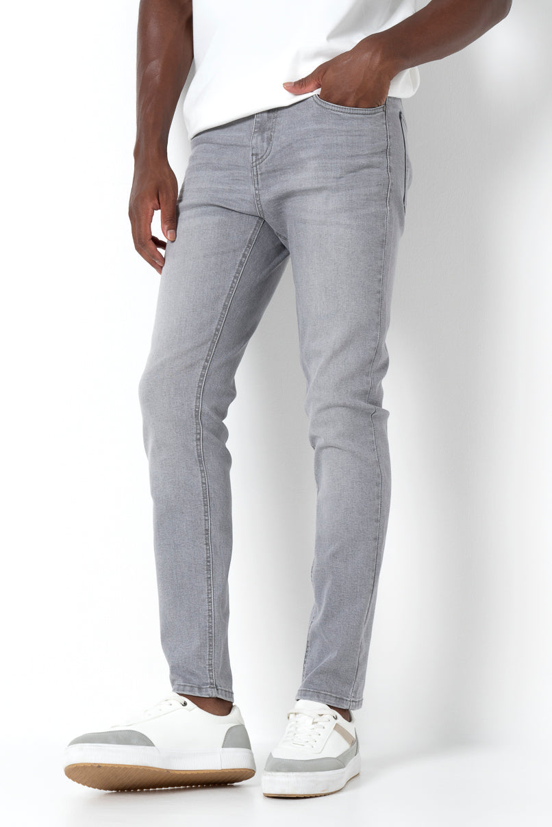 Rf02 Grey Wash Skinny Jeans _ 157372 _ Grey Wash