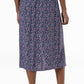 Side Rouched Skirt _ 143389 _ Purple
