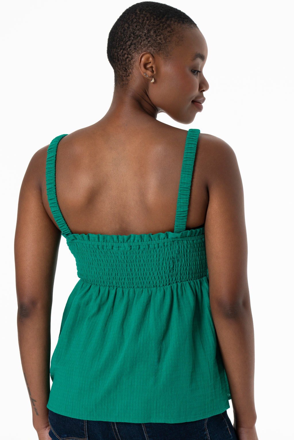 Shirred Top _ 143374 _ Green