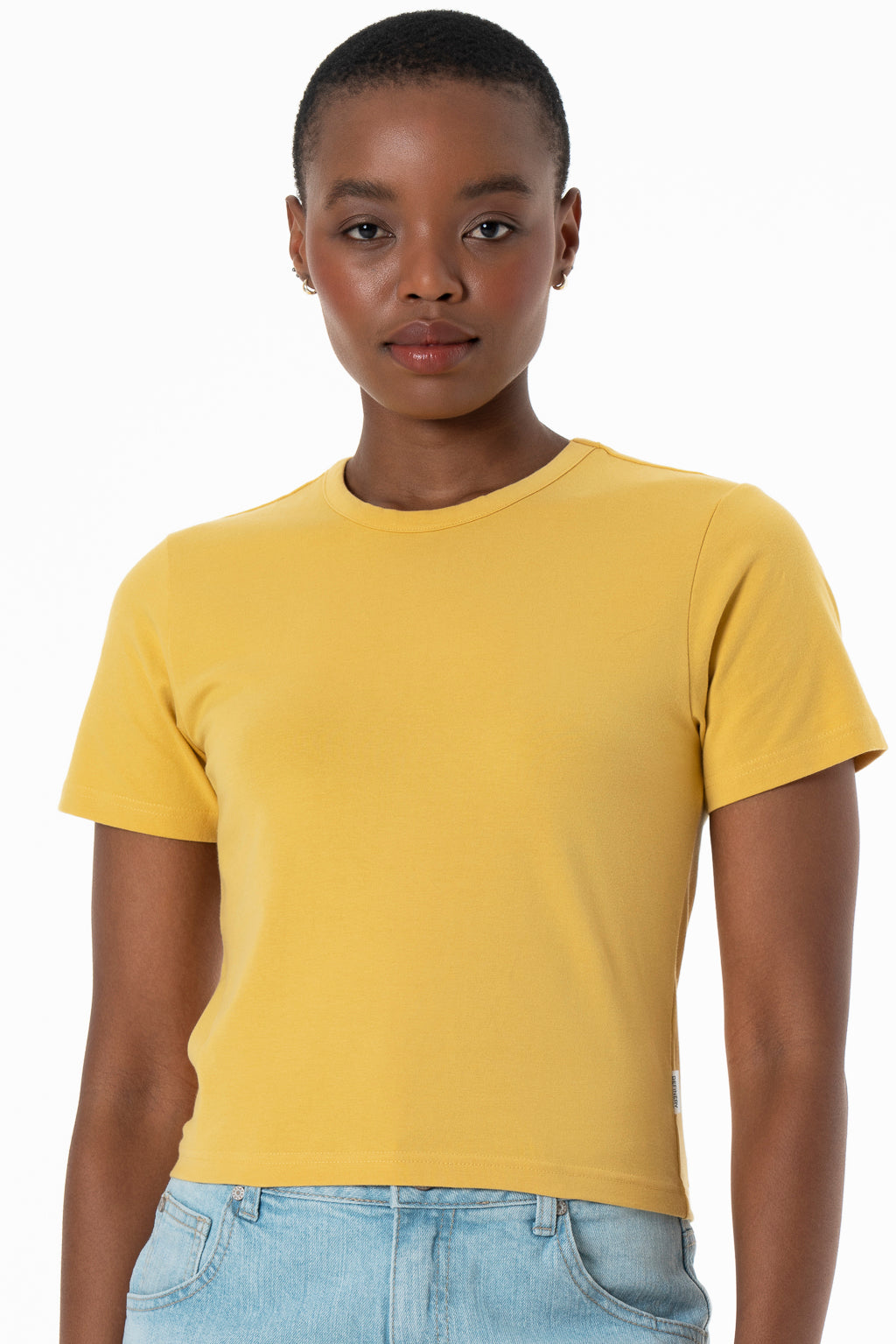 Fitted T-Shirt _ 143361 _ Yellow
