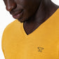 V-Neck T-Shirt _ 141368 _ Ochre