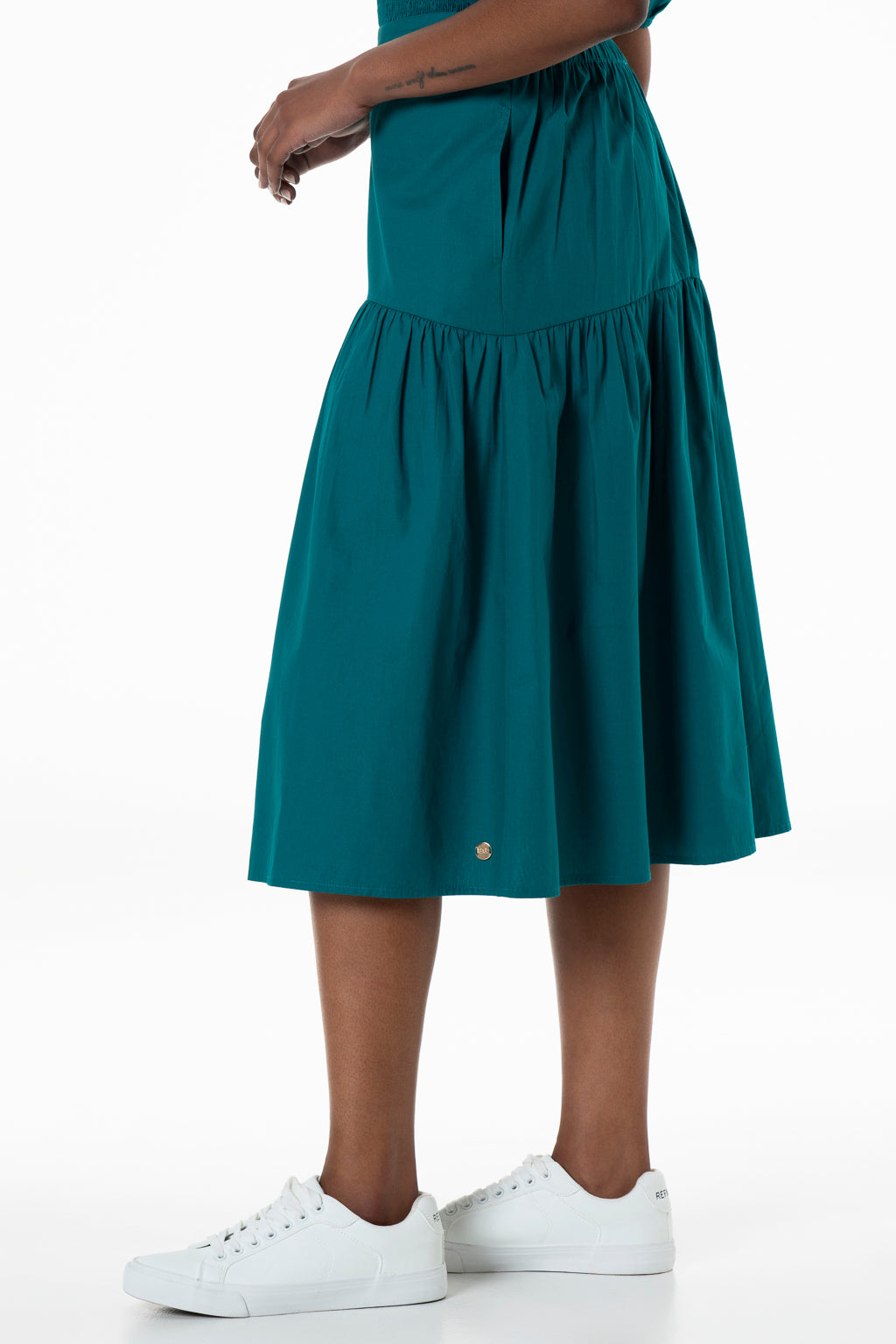 Poplin Skirt _ 143390 _ Green